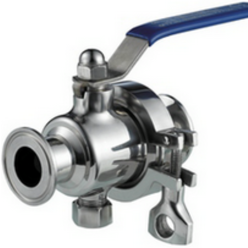 What materials are commonly used in sanitary valve construction