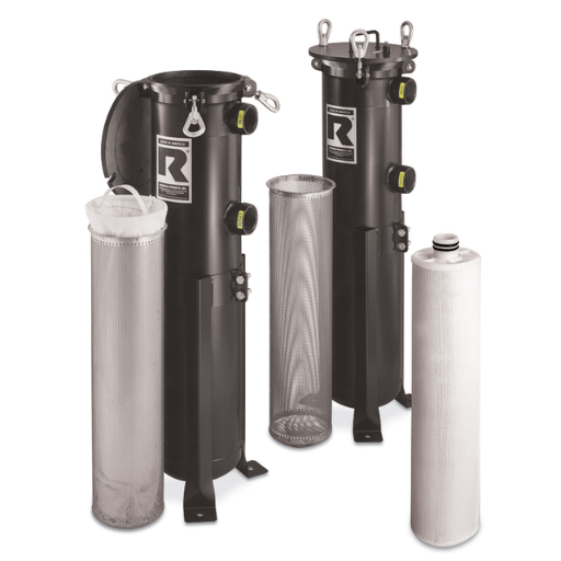 What types of filter housings are available for different filtration needs