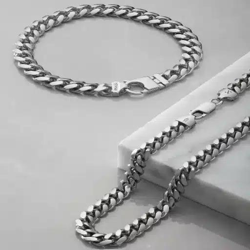 Composition of Sterling Silver and Stainless Steel